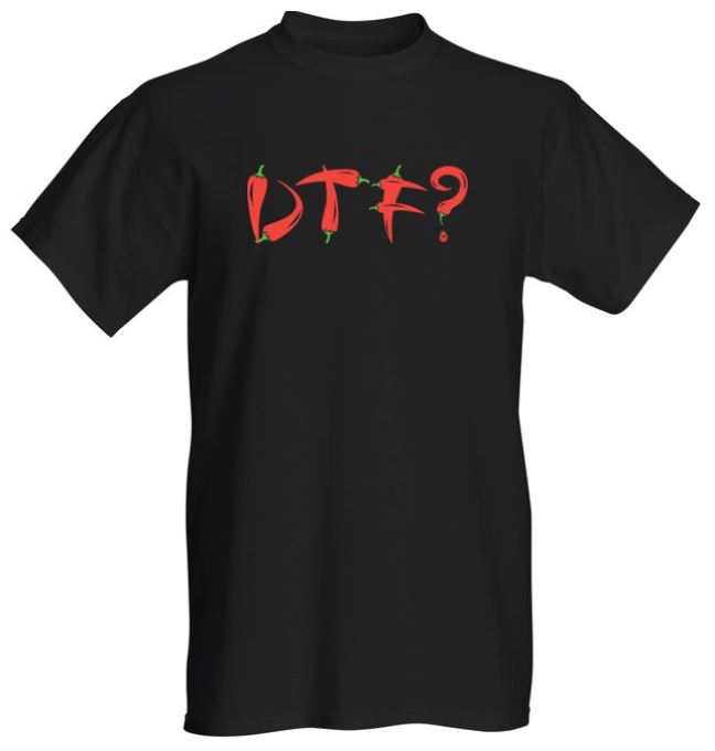 Down To Ferment t shirt - fermented, kombucha based hot sauce. Red pepper DTF shirt.